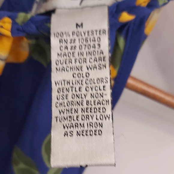 Ultra Pink Blue and Yellow High Low Dress - Picture 13 of 13